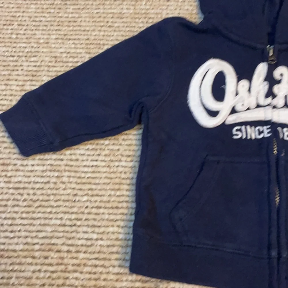 Oshkosh Bgosh 9 month navy blue full zip hoodie